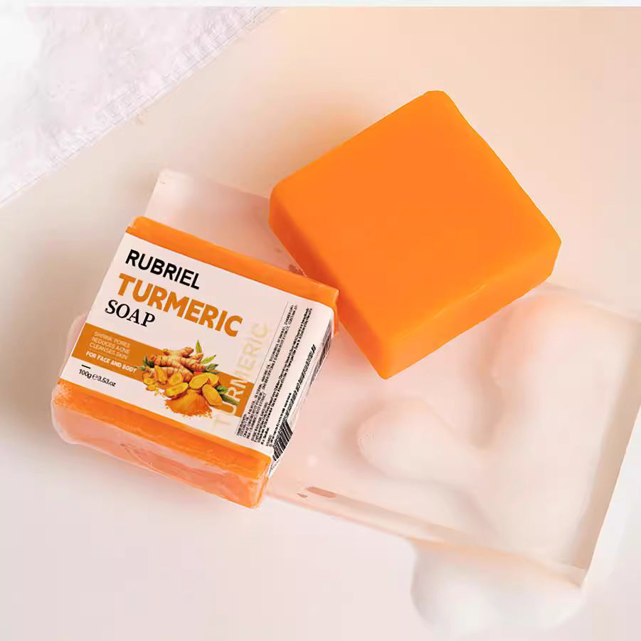 Savon au curcuma, savon rafraîchissant pour le visage et le bain